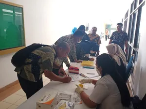 BNN Kota Tanjungpinang Bersama BKD dan Korpri laksanakan test urine