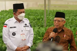 Wakil Presiden RI dan Gubernur Kepri Meninjau Pusat Pertanian Modern di Batam