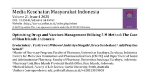 Yuk, Simak Jurnal Ini..!! Mengoptimalkan Pengelolaan Obat dan Vaksin di Wilayah Kepulauan: Pendekatan Metode 5M di Provinsi Kepulauan Riau