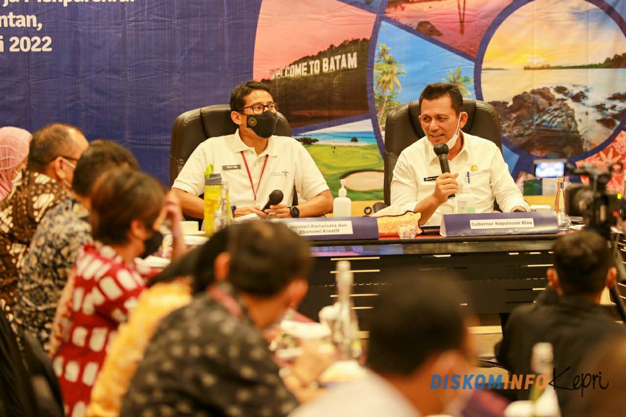 Puncak Peninjauan Nongsa dan Lagoi, Menparekraf Sandiaga Pimpin Rakor 