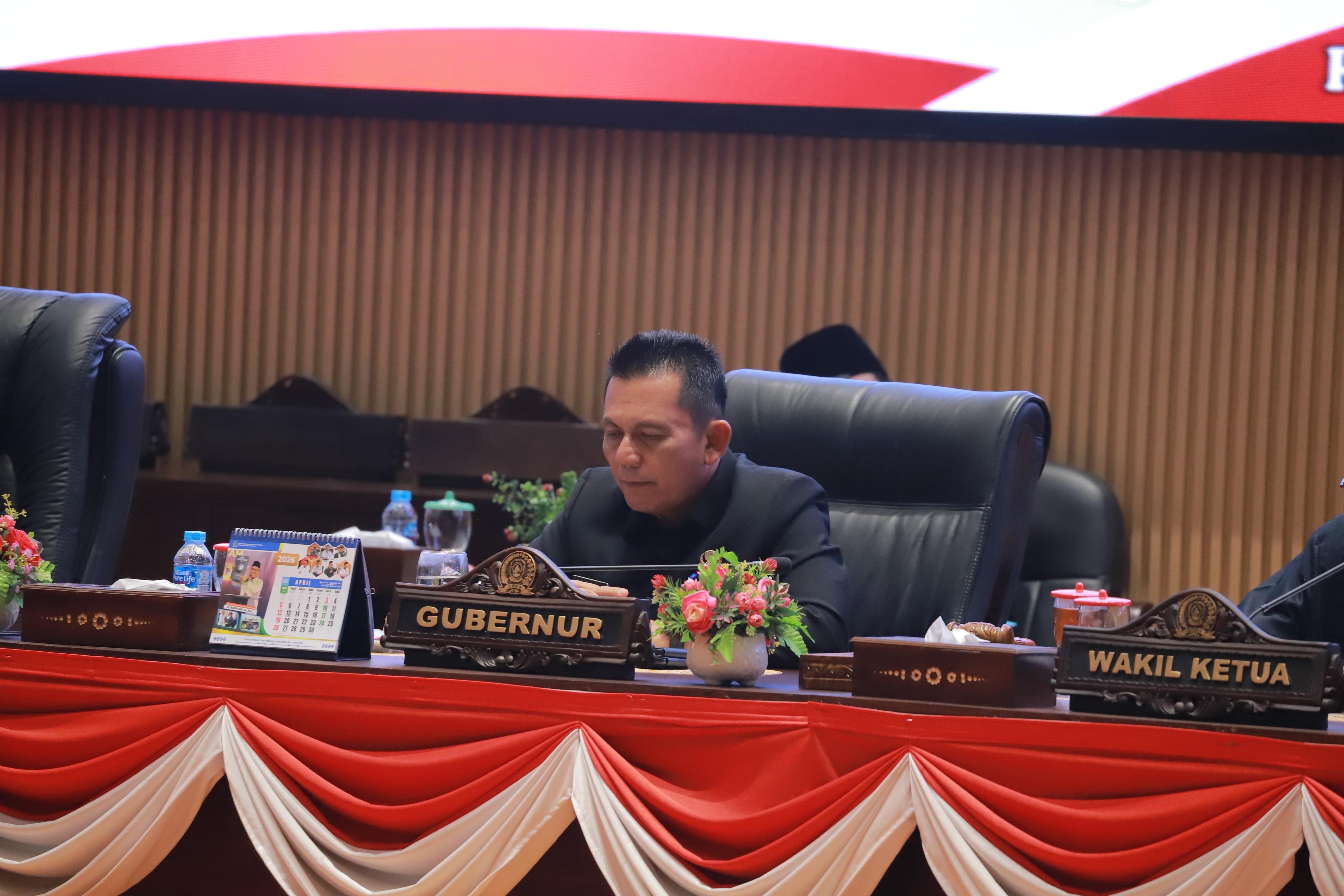Gubernur Ansar Siap Tindak Lanjut Rekomendasi Strategis DPRD Kepri