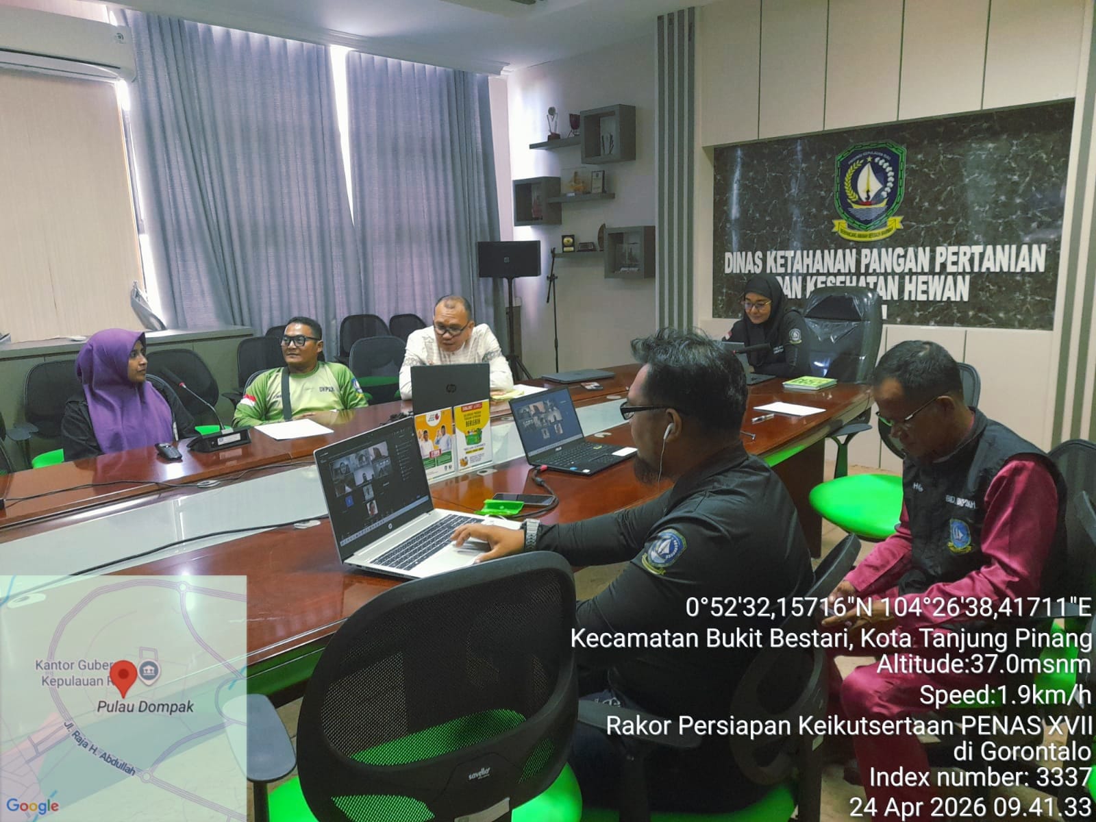 BIDANG PSP DKP2KH PROV. KEPRI MENGELAR RAKOR (PENAS) PETANI, NELAYAN XVII TAHUN 2026 MELALUI ZOOM MEETING