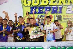 Kejuaraan Piala Gubernur Cabor Bola Voli dan Sepak Bola Zona Natuna Sukses Digelar