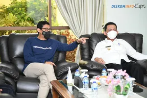 Gubernur Ansar Sambut Kedatangan Menpar &amp; Ekraf RI di Hang Nadim Batam 