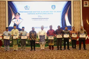 Gubernur Ansar Serahkan DIPA dan TKD 2023, Total Alokasi Rp15,93 Triliun
