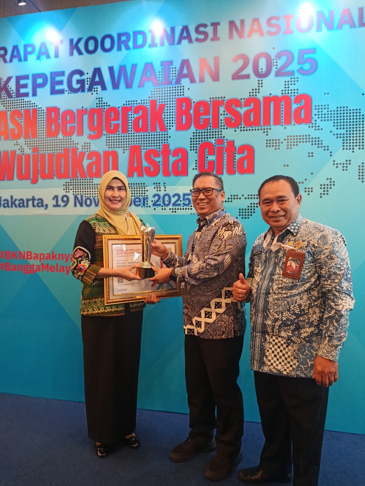 Pemprov Kepri Terbaik Kedua Inovasi Pengelolaan Kepegawaian Tingkat Nasional tahun 2025