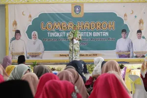 Dewi Ansar Buka Lomba Hadrah Tingkat Kabupaten Bintan Tahun 2023