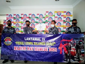 Lantamal IV Tanjungpinang Kirim BANSOS ke Majene DAN Mamuju Sulawesi Barat