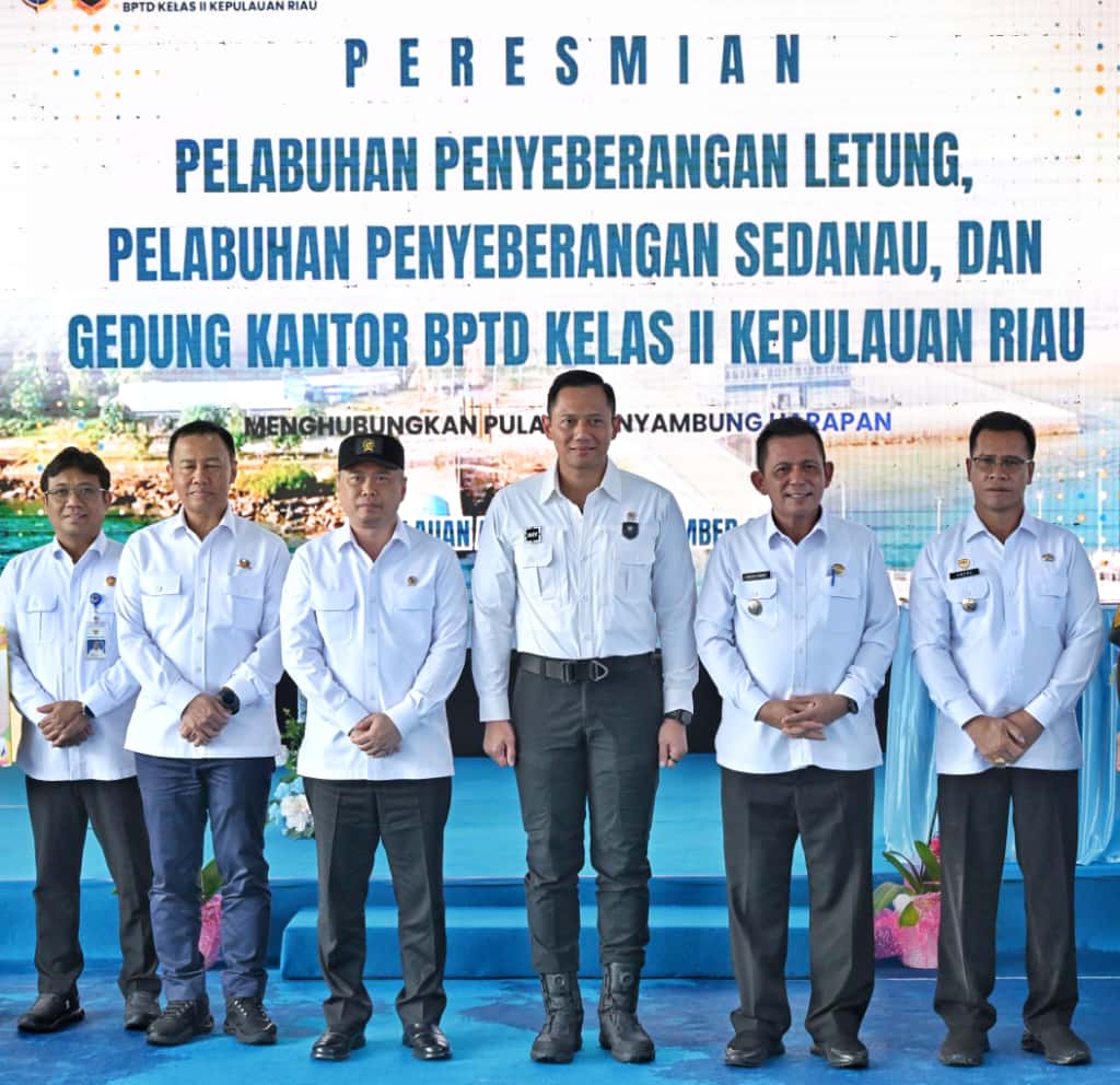 Gubernur Ansar Dampingi Menko AHY dan Menhub Dudy Resmikan Tiga Infrastruktur Strategis di Kepri