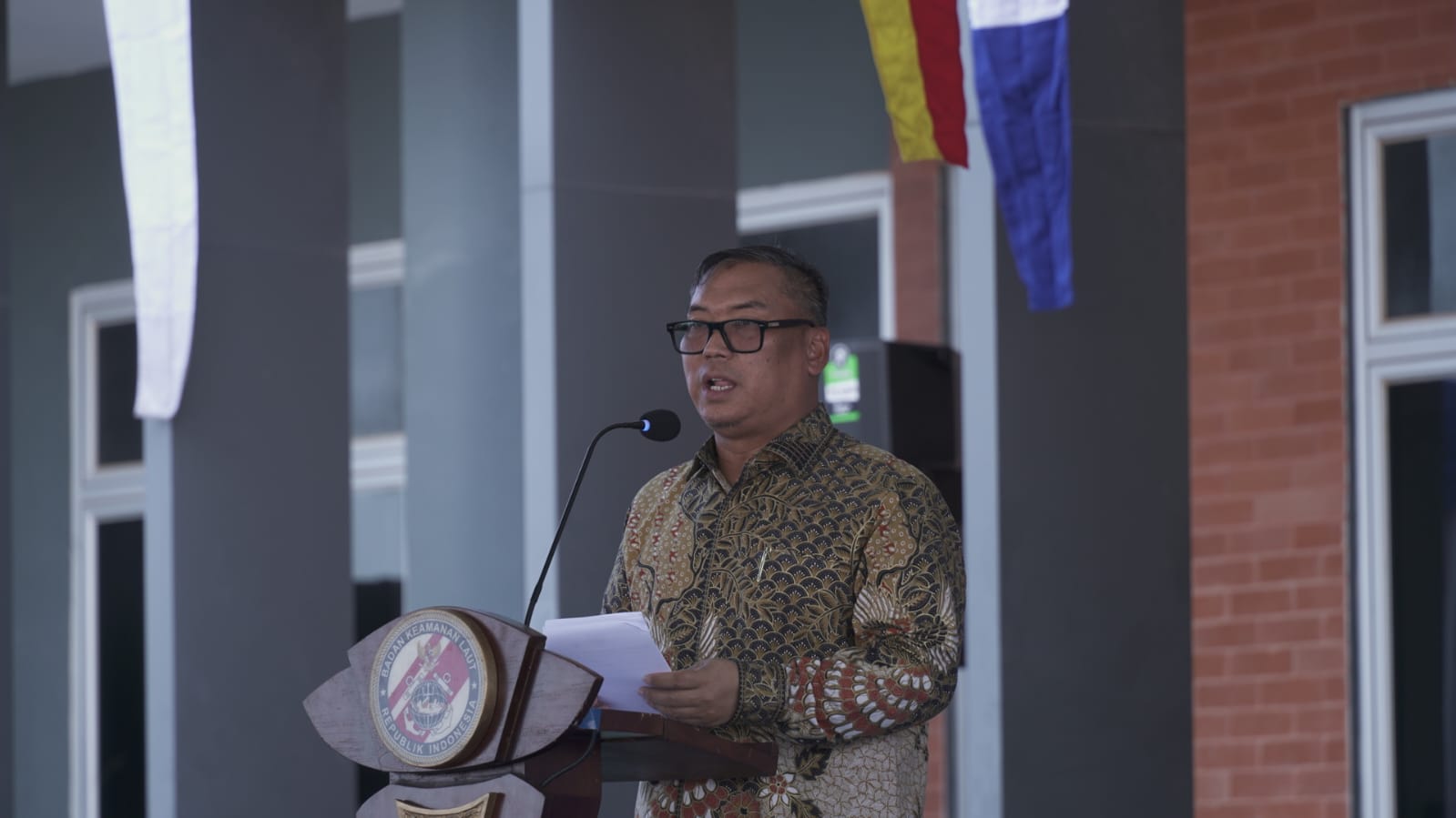 Wagub Nyanyang Tekankan Pentingnya Penguatan Keamanan Maritim saat Peresmian Mako Bakamla