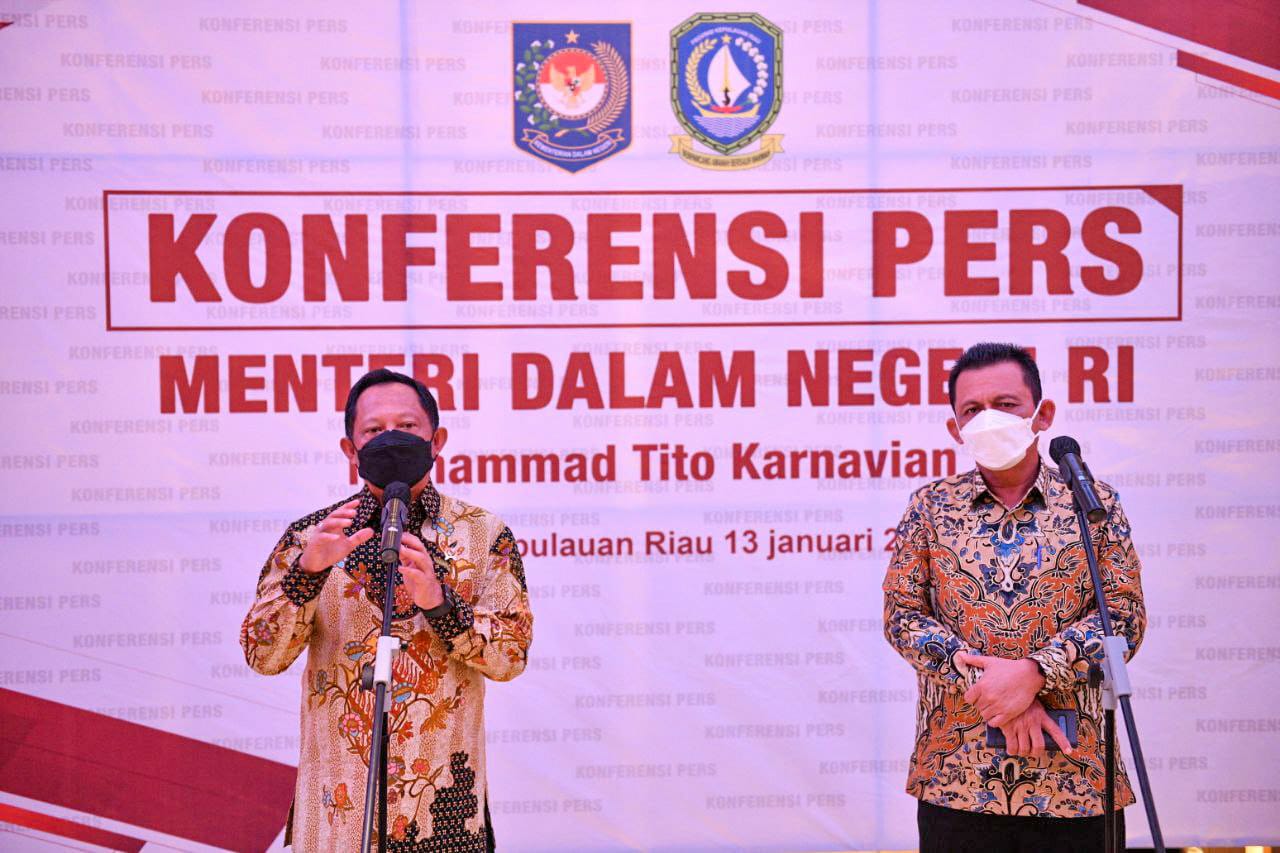 Mendagri Sebut Pemprov Kepri Telah  Berhasil Meredam Pandemi Covid-19 Dengan Baik