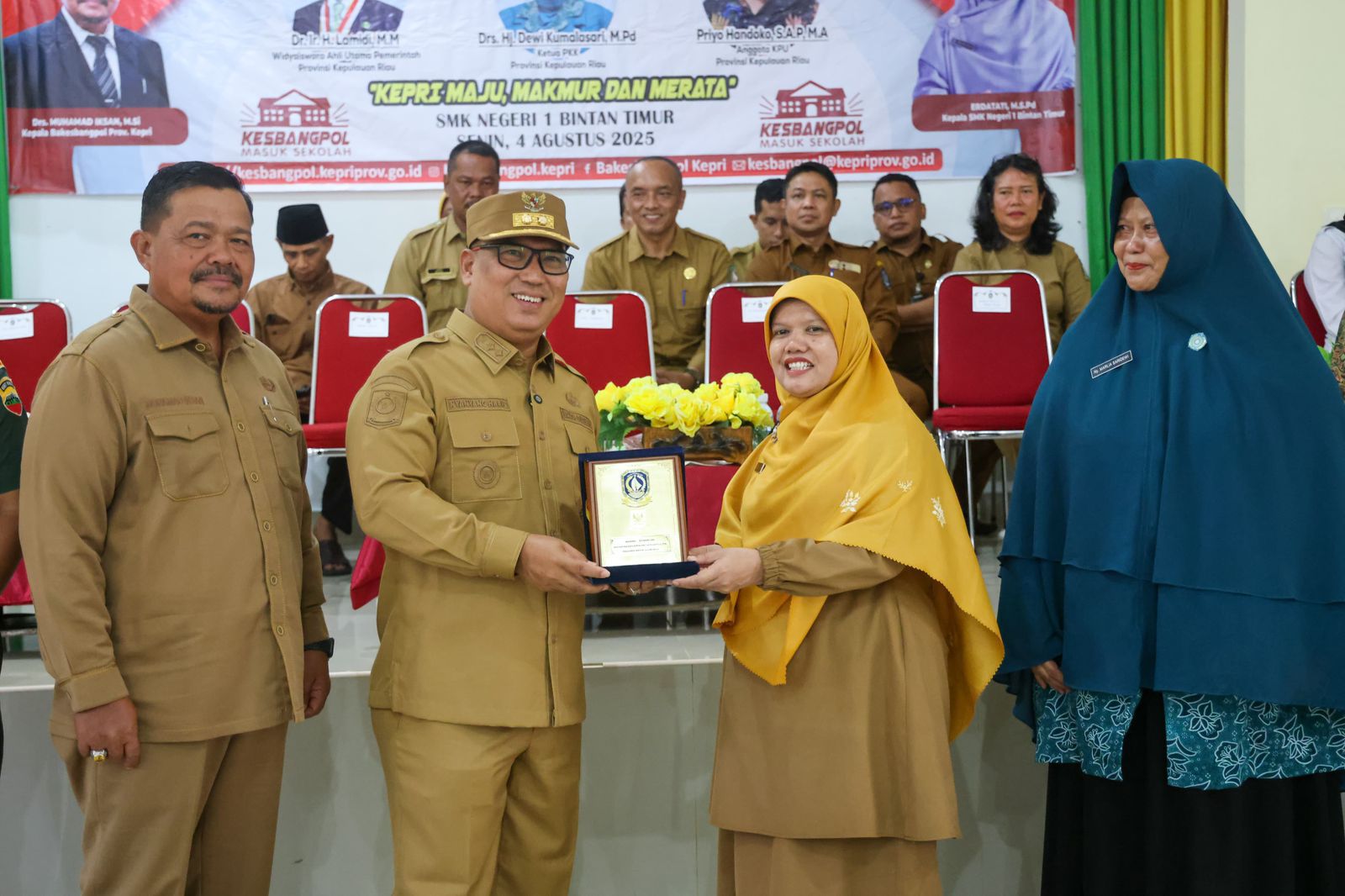 Wagub Nyanyang Hadiri KEMAS Seri-5 di SMKN 1 Bintan Timur, Tekankan Pentingnya Ideologi Pancasila untuk Generasi Muda