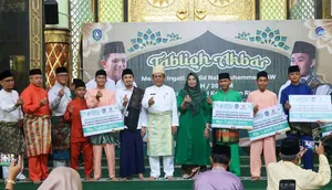 Tabligh Akbar di Masjid Nurul Iman Kijang, Gubernur Ansar Gandeng Ustadz Syamsuddin Nur Makka