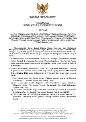 Pratinjau 20250417221936PENGUMUMAN JADWAL SELEKSI KOMPETENSI PPPK.pdf