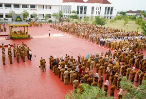 Pimpin Apel, Sekdaprov Adi Harap Tahun Baru Budaya Kerja Baru