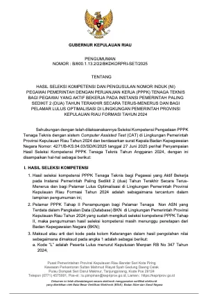 Pratinjau PENGUMUMAN_HASIL_SELEKSI_KOMPETENSI_PPPK_TEKNIS_TAHAP_II.pdf