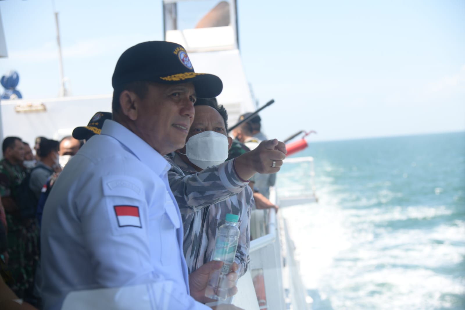 Mendagri Bersama Gubernur Kepri Meninjau Pulau Karang Singa