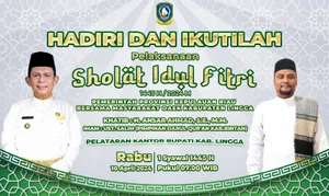 Gubernur Kepri Khatib Sholat Idul Fitri dan Silaturahmi di Lingga