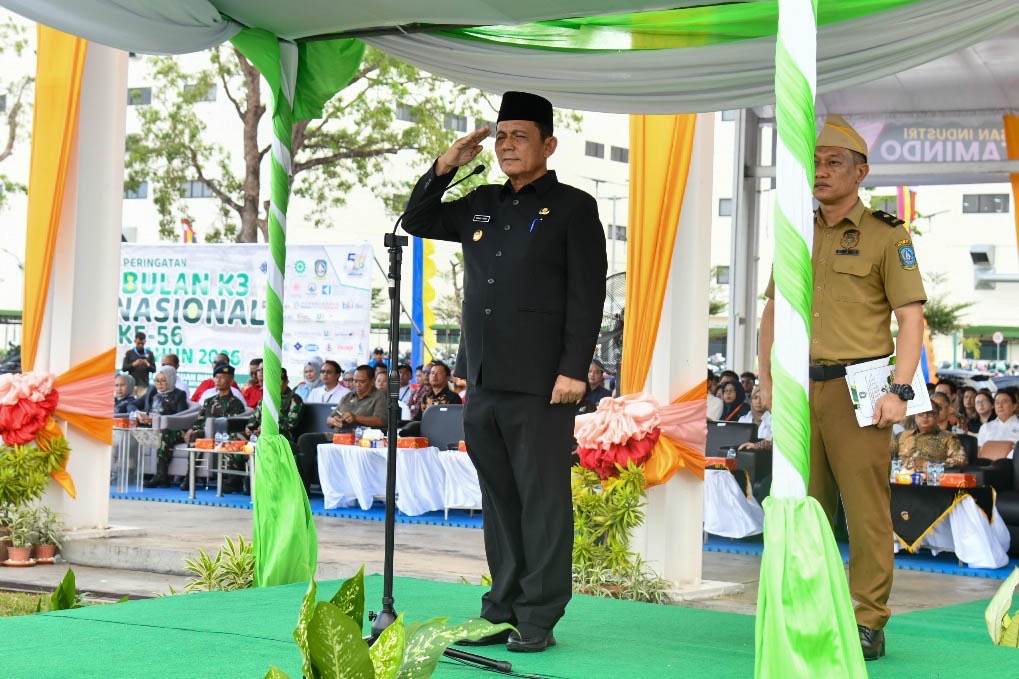 Pemprov Kepri Gelar Apel Peringatan Bulan K3 Nasional ke-56 di Batam