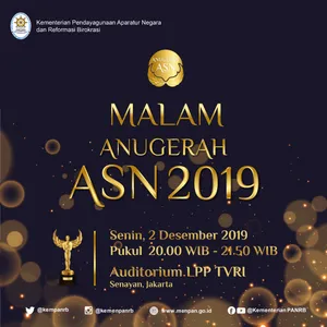 Malam Anugerah ASN 2019, Tiga Terbaik Peroleh Piala Adhigana