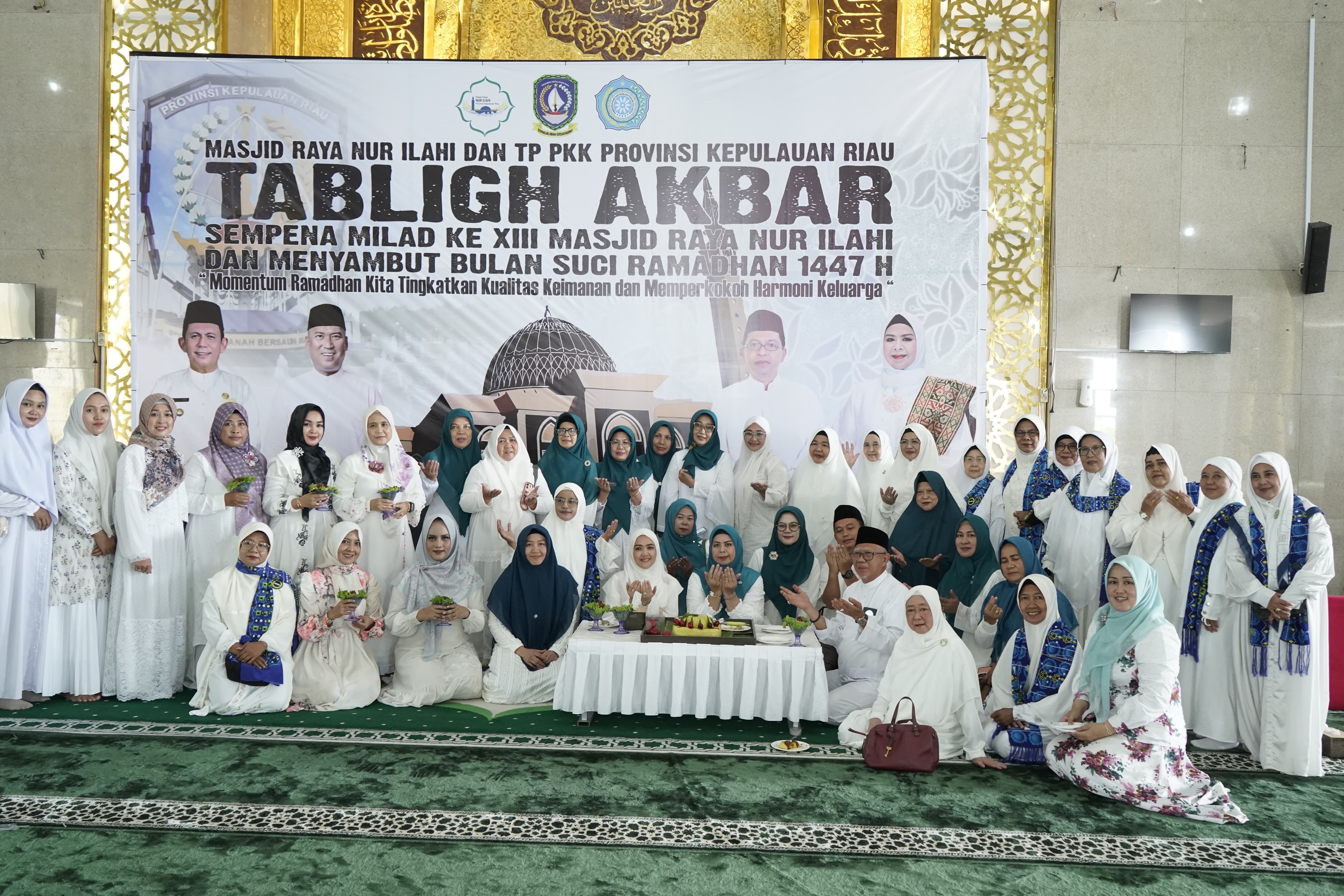 Sambut Ramadhan, Masjid Raya Nur Ilahi dan TP-PKK Kepri Gelar Tabligh Akbar