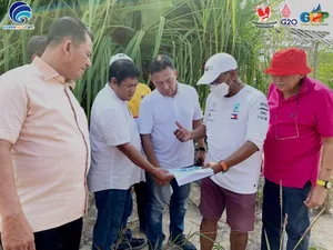 Gubernur Ansar Dampingi Pembina IMI Tinton Soeprapto Meninjau  Lokasi Pembangunan Sirkuit F1 Bintan