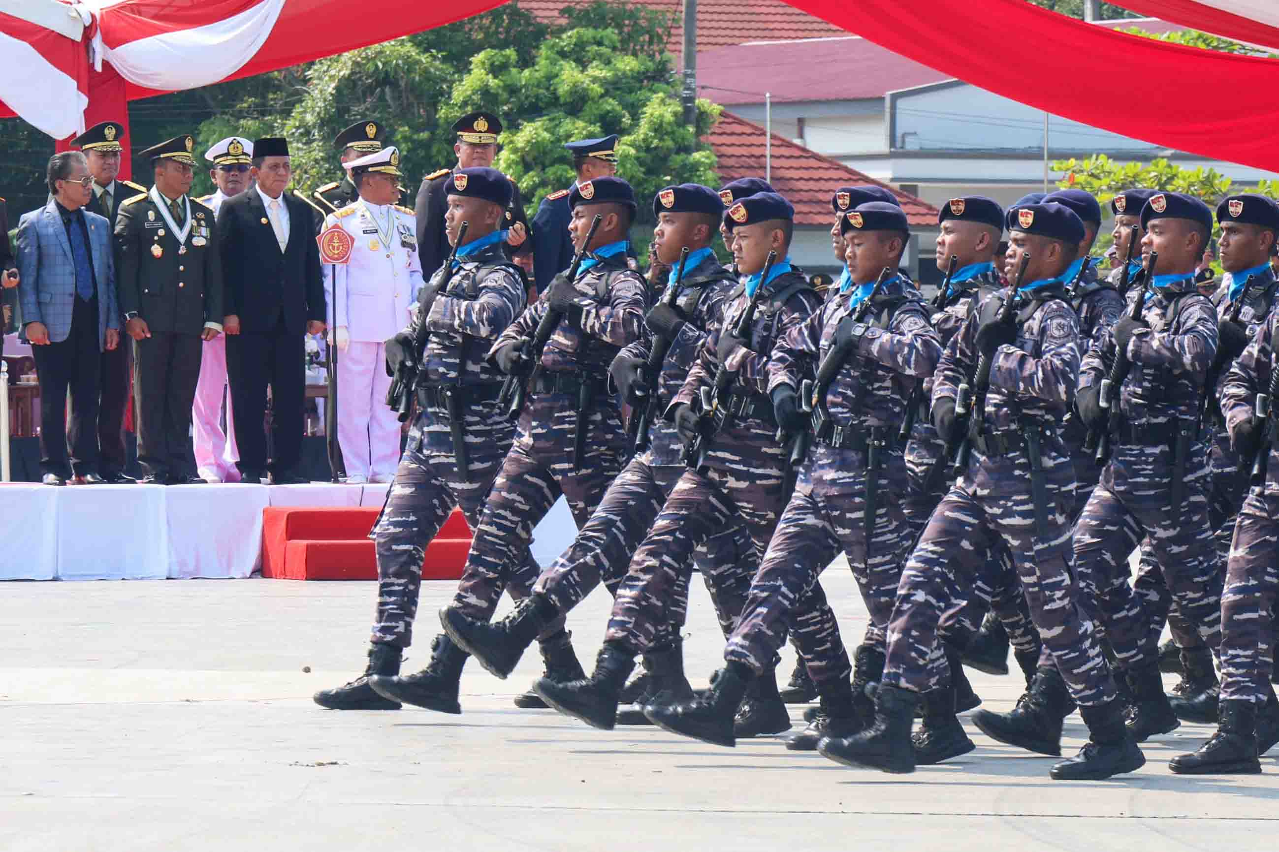 Gubernur Ansar Hadiri Upacara Hari Ulang Tahun Ke-78 Tentara Nasional Indonesia Tingkat Provinsi Kepri