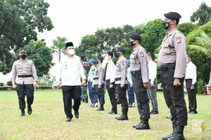 Gubernur Kepri Pimpin  Apel Gelar Pasukan Operasi Lilin 2021