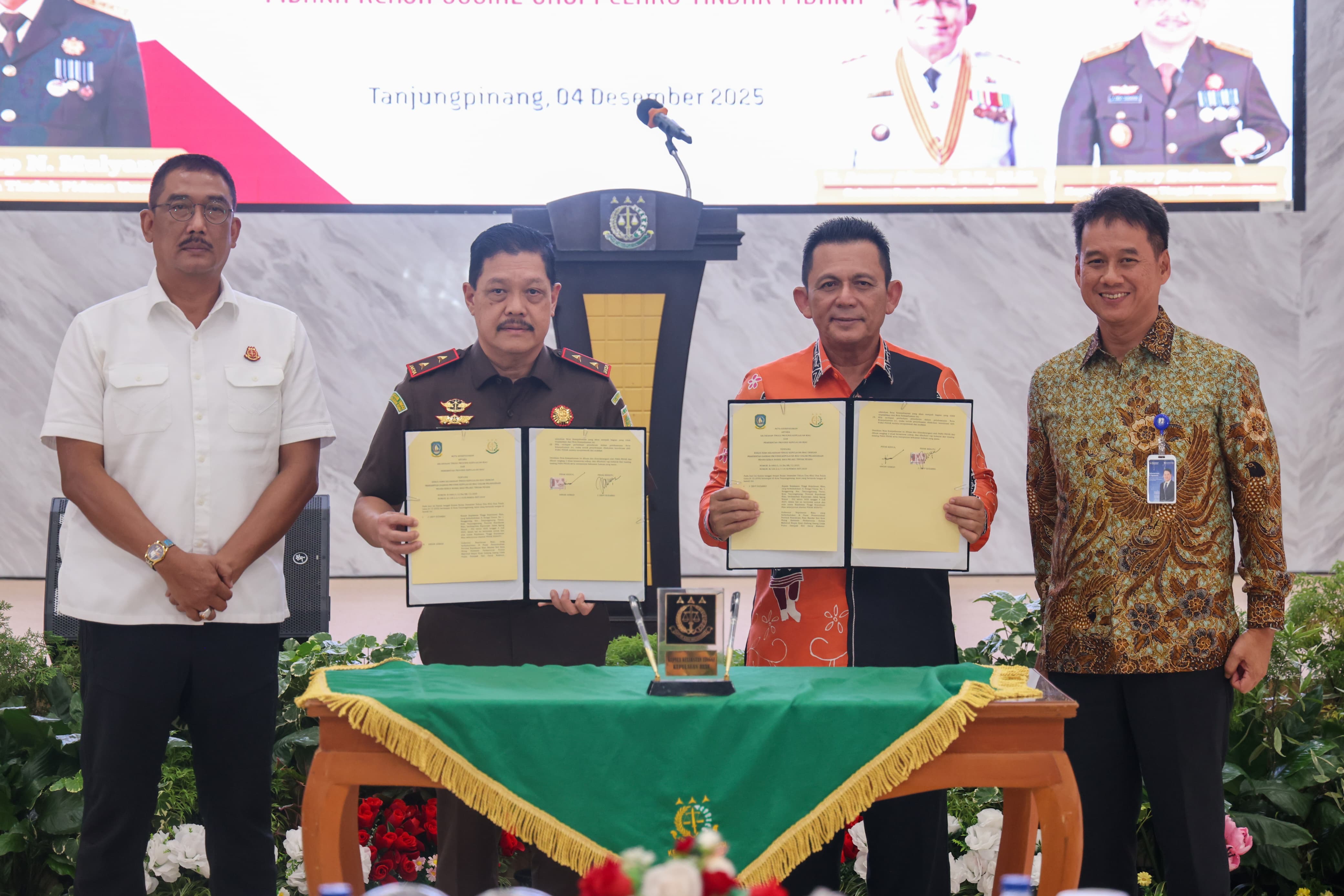 Pemprov dan Kejati Kepri Teken Nota Kesepahaman Pidana Kerja Sosial: Dorong Pemidanaan Lebih Humanis