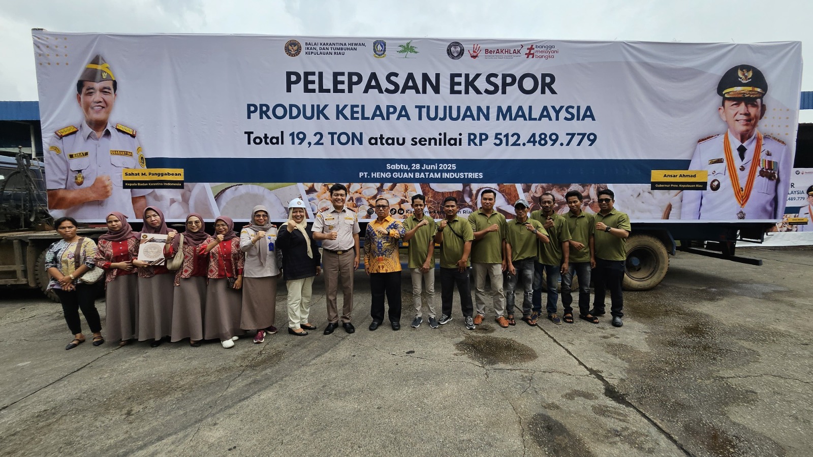 Wagub Nyanyang Hadiri Pelepasan Ekspor di Batam, Dorong Ekspor Komoditas Unggulan