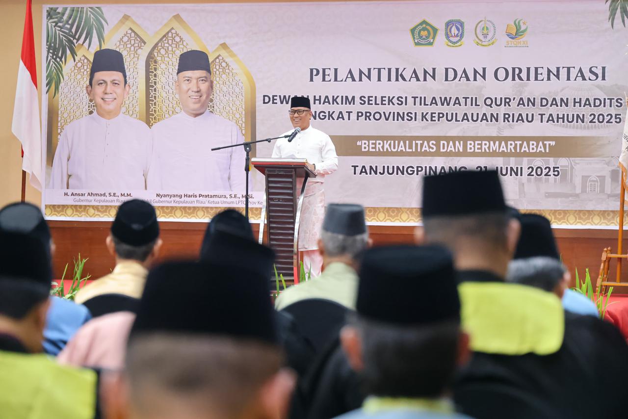Ketua LPTQ Kepri Lantik Dewan Hakim STQH XI, Tegaskan Jaga Kualitas dan Integritas