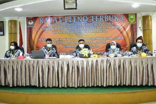 KPU Natuna Tetapkan Wan Siswandi-Rodhial Huda Pemenang Pilkada 2020