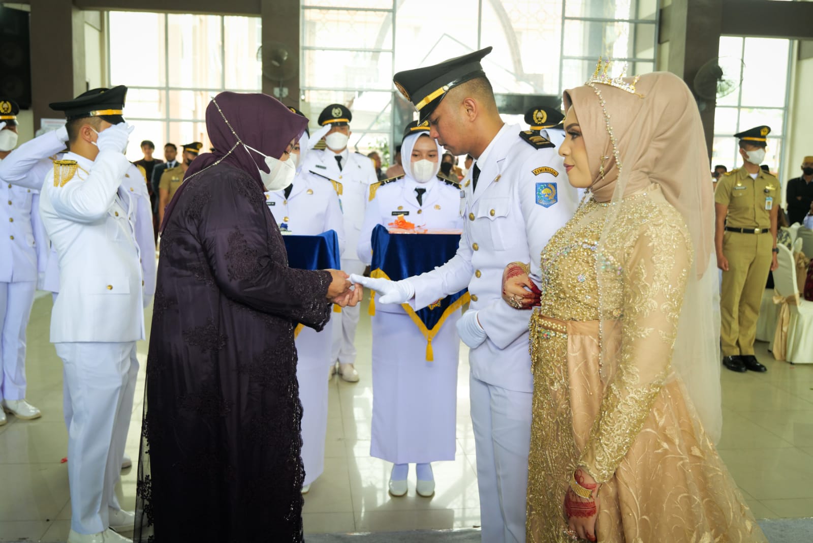 Wagub Marlin Irup Prosesi Pernikahan Purna Praja IPDN 