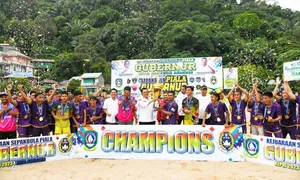 Ansar Tutup Turnamen Olahraga Piala Gubernur Kepri 2023 Zona Anambas Cabang Voli, Futsal & Sepakbola