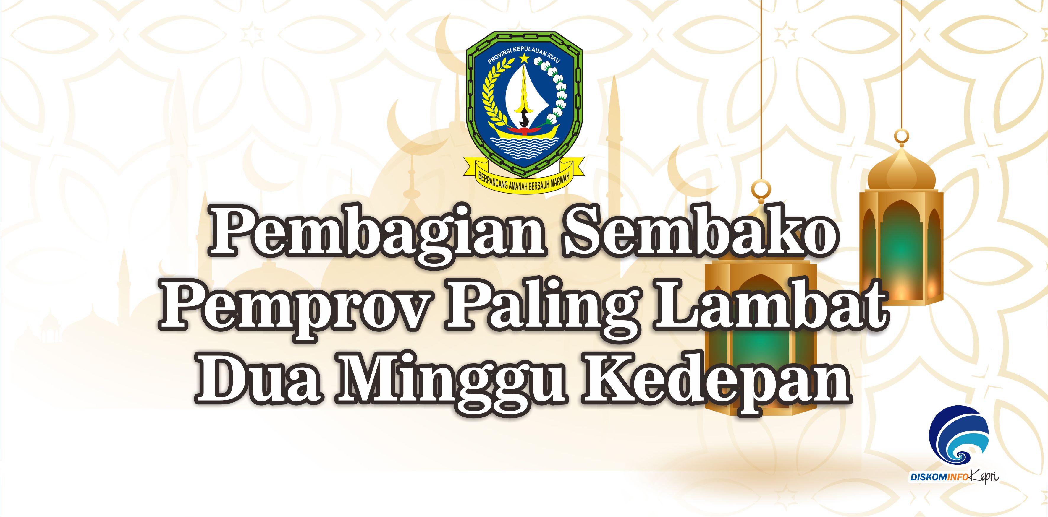 Pembagian Sembako Pemprov Paling Lambat Dua Minggu Kedepan