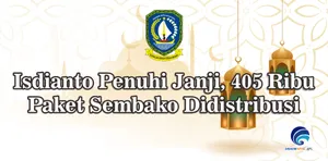 Isdianto Penuhi Janji, 405 Ribu Paket Sembako Didistribusi