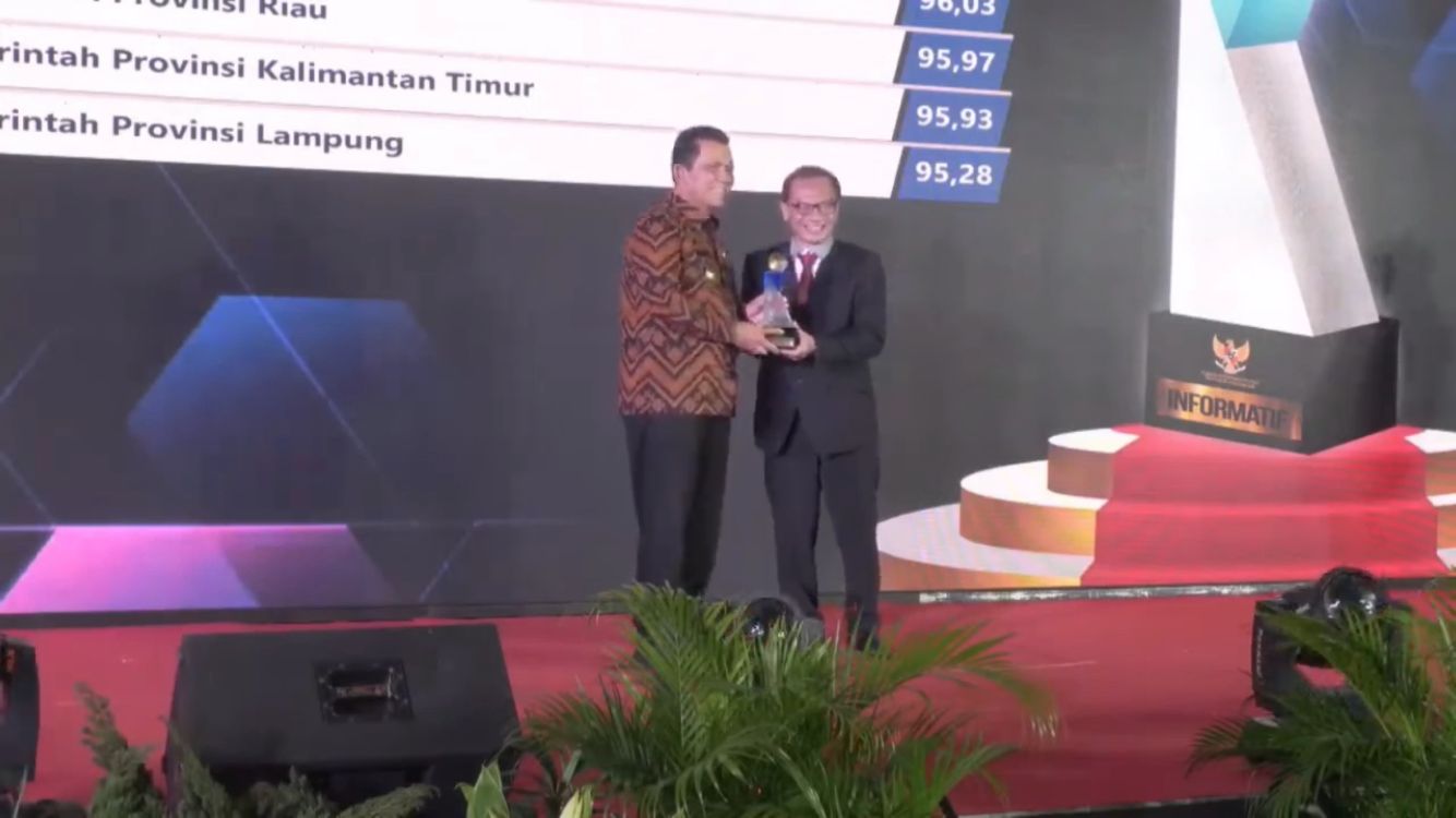 Kepri Terima Anugerah Sebagai Provinsi yang 'Informatif' Dari KI Pusat