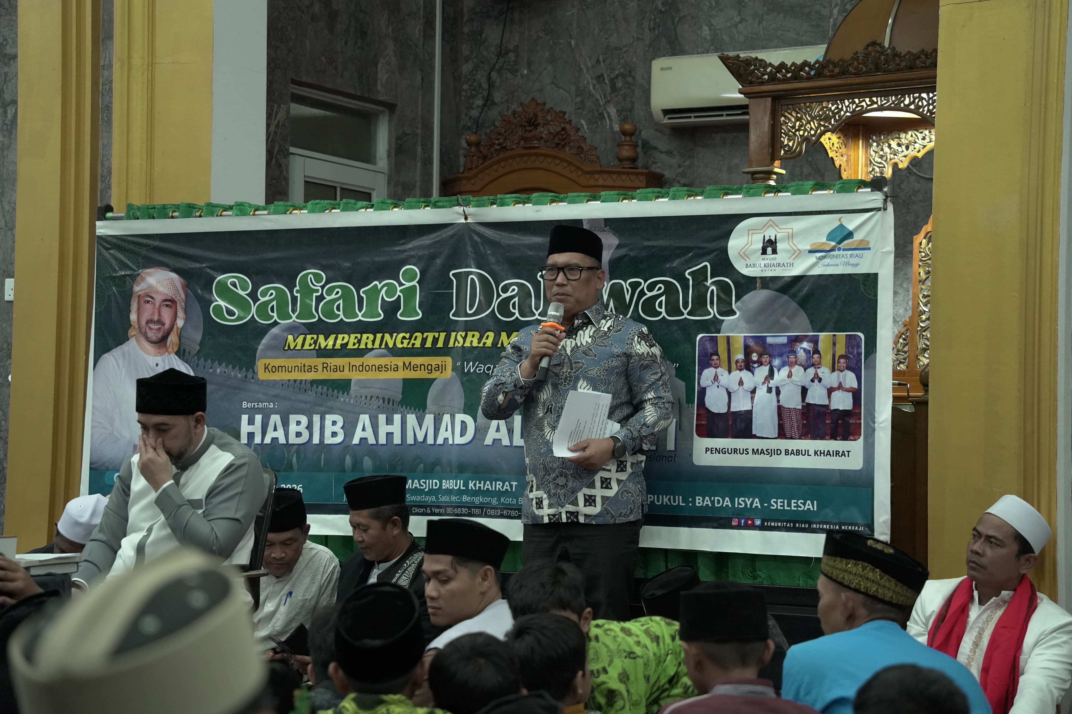 Wagub Nyanyang Peringati Isra Mi'raj di Masjid Babul Khairat Bengkong Indah Batam