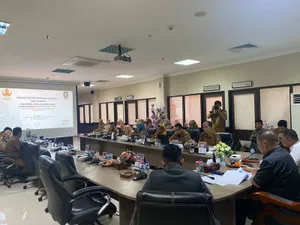 Rapat Kerja Pembahasan Nota Keuangan Ranperda APBD TA 2023 antara BKD dan KORPRI dengan Komisi I DPRD Prov.Kepri tgl 14 Nov 2022