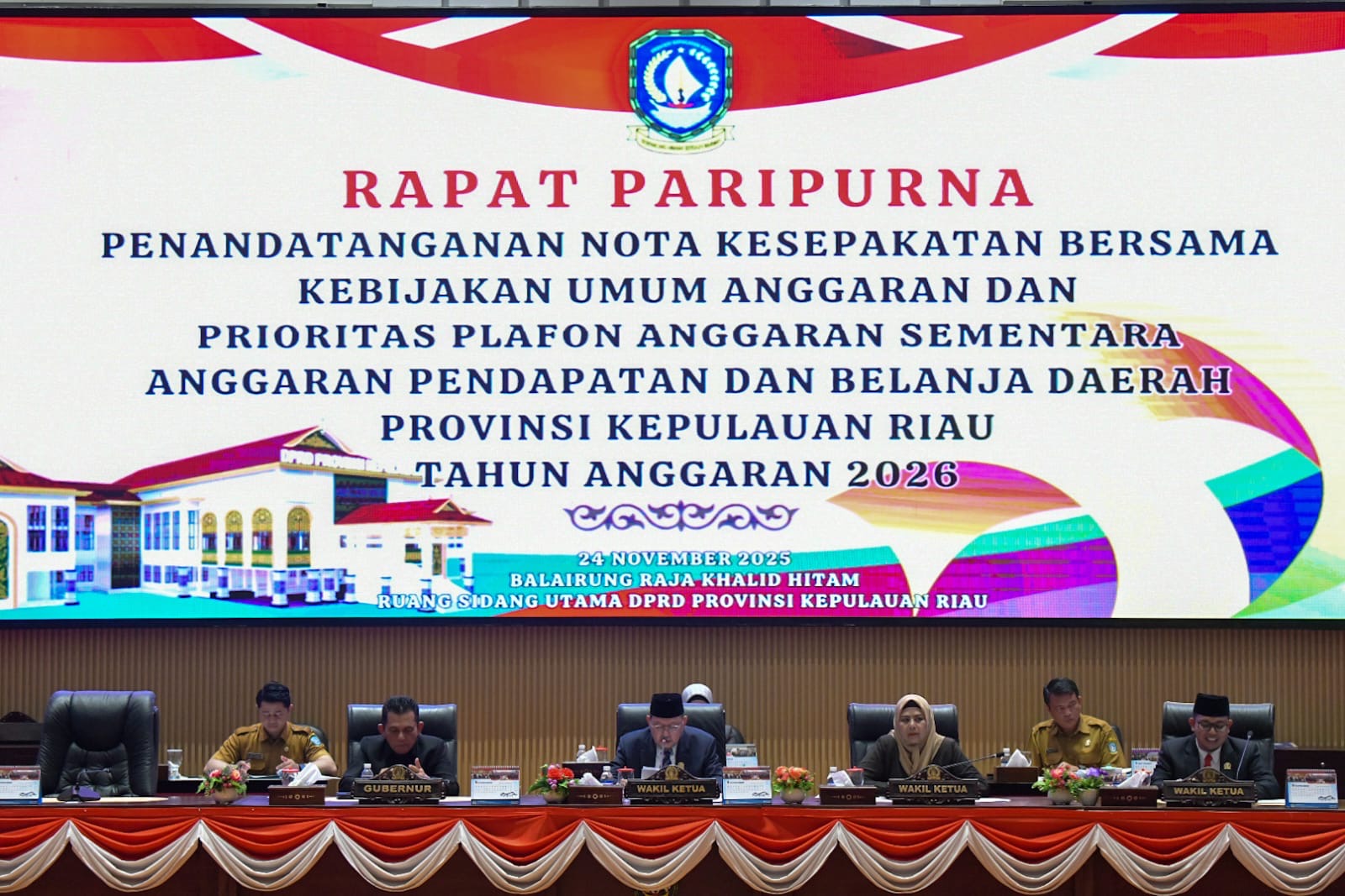 KUA-PPAS 2026 Disepakati, Belanja Daerah Kepri Dipatok Rp 3,54 Triliun