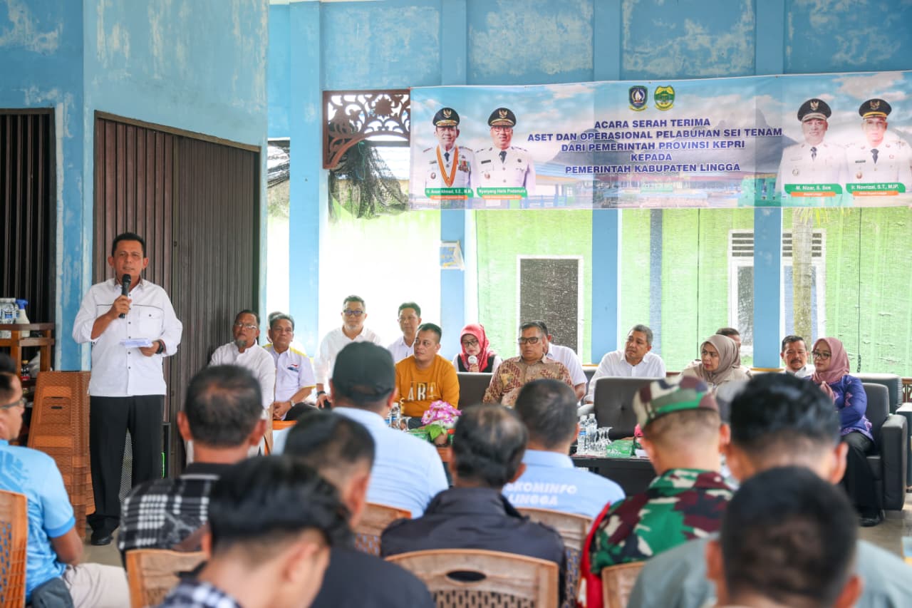 Pemprov Kepri Serahkan Aset Pelabuhan Sei Tenam Ke Pemkab Lingga