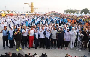 Gubernur Ansar Buka Rangkaian Kegiatan HUT Sumpah Pemuda ke-95, Dimulai Dengan Senam Sehat