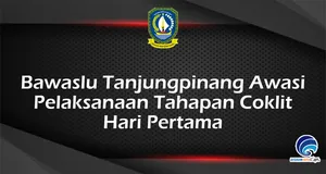 Bawaslu Tanjungpinang Awasi Pelaksanaan Tahapan Coklit Hari Pertama