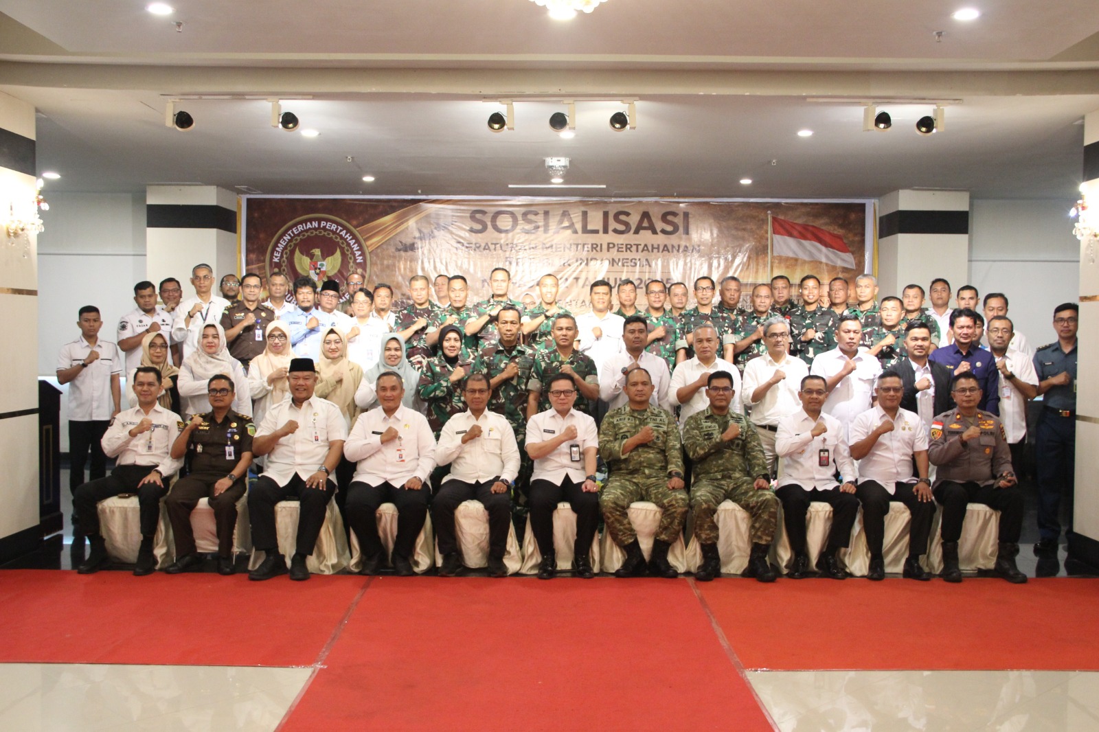 DKP2KH KEPRI Ikuti Sosialisasi Kebijakan Pertahanan Negara