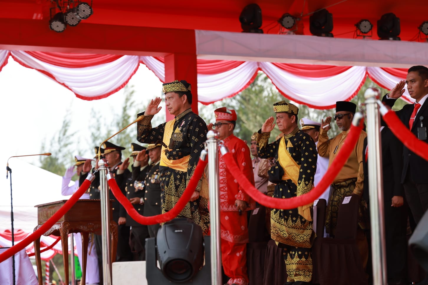 Upacara Peringatan HUT ke-78 Kemerdekaan RI Tingkat Provinsi Kepri di Natuna Berlangsung Khidmat