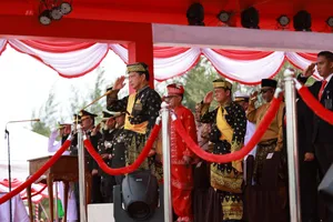 Upacara Peringatan HUT ke-78 Kemerdekaan RI Tingkat Provinsi Kepri di Natuna Berlangsung Khidmat