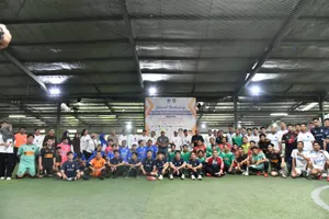 Sekdaprov Adi Tutup Liga Futsal Pekerja Sambut May Day 2023