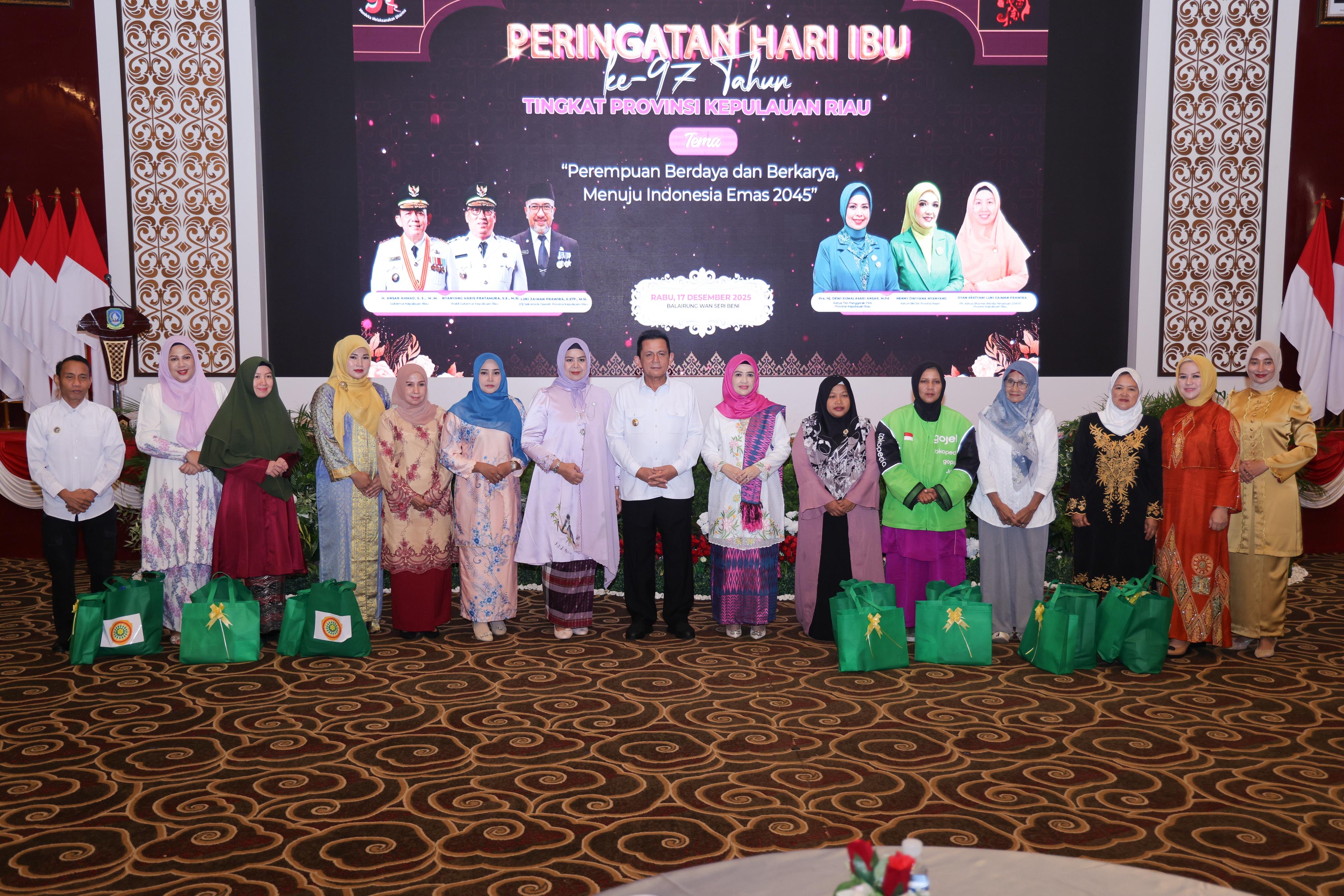 Pemprov Kepri Peringati Hari Ibu 2025, Teguhkan Peran Perempuan Menuju Indonesia Emas 2045