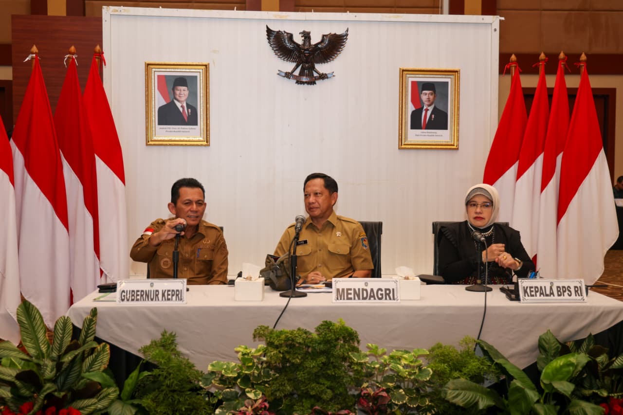 Rakor Inflasi Dipimpin Mendagri dari Dompak, Inflasi Kepri Terkendali dan Pertumbuhan Ekonomi Tembus 7,89 Persen
