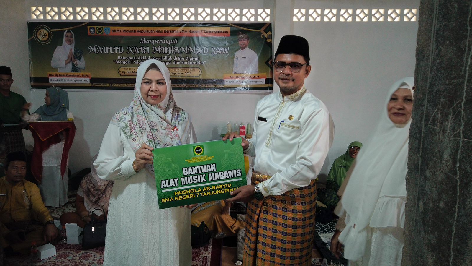 BKMT Provinsi Kepri Kunjungi SMA Negeri 7 Tanjungpinang Sejalan Peringatan Maulid Nabi Muhammad SAW